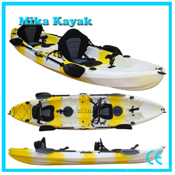 3 Person Not Inflatable Fishing Kayak Sit on Top Plastic Boat for Sale